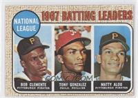 League Leaders - Roberto Clemente, Tony Gonzalez, Matty Alou (Bob Clemente on C…