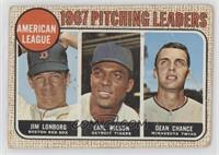 League Leaders - Jim Lonborg, Earl Wilson, Dean Chance (