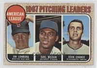 League Leaders - Jim Lonborg, Earl Wilson, Dean Chance (