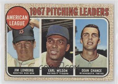 1968 Topps - [Base] #10.2 - League Leaders - Jim Lonborg, Earl Wilson, Dean Chance ("Lonborg" on Back) [Good to VG‑EX]