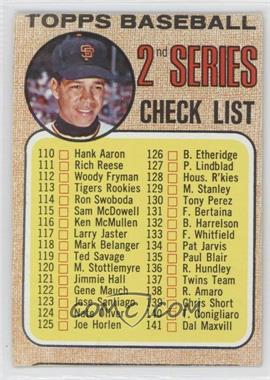 1968 Topps - [Base] #107.2 - Checklist - 2nd Series (Juan Marichal; Right Shoulder Partially Visible) [Good to VG‑EX]