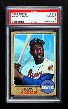 1968 Topps - [Base] #110 - Hank Aaron [PSA 8 NM‑MT]