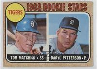 1968 Rookie Stars - Tom Matchick, Daryl Patterson [Poor to Fair]