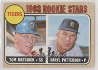 1968 Rookie Stars - Tom Matchick, Daryl Patterson [Good to VG‑E…