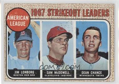 1968 Topps - [Base] #12 - League Leaders - Jim Lonborg, Sam McDowell, Dean Chance [Good to VG‑EX]