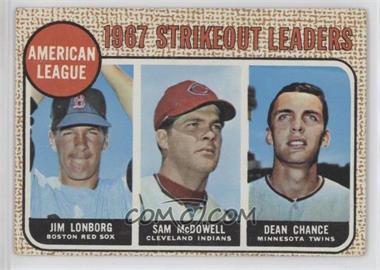 1968 Topps - [Base] #12 - League Leaders - Jim Lonborg, Sam McDowell, Dean Chance [Good to VG‑EX]