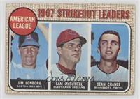 League Leaders - Jim Lonborg, Sam McDowell, Dean Chance [Good to VG&#…