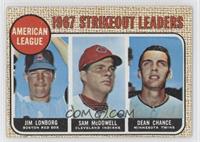 League Leaders - Jim Lonborg, Sam McDowell, Dean Chance [Noted]