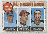 League Leaders - Jim Lonborg, Sam McDowell, Dean Chance