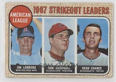 1968 Topps - [Base] #12 - League Leaders - Jim Lonborg, Sam McDowell, Dean Chance [Poor to Fair]