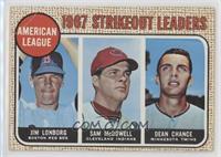 League Leaders - Jim Lonborg, Sam McDowell, Dean Chance [Poor to Fair]