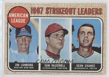 1968 Topps - [Base] #12 - League Leaders - Jim Lonborg, Sam McDowell, Dean Chance [Poor to Fair]