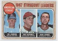 League Leaders - Jim Lonborg, Sam McDowell, Dean Chance [Good to VG&#…