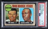1968 Rookie Stars - Tom Dukes, Alonzo Harris [PSA 6 EX‑MT]