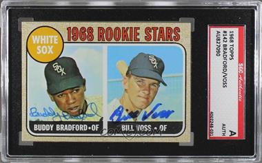 1968 Topps - [Base] #142 - 1968 Rookie Stars - Buddy Bradford, Bill Voss [SGC Authentic Authentic]