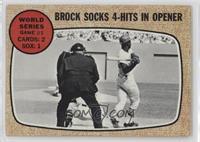 World Series - Game #1 - Brock Socks 4-Hits In Opener