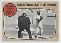 World Series - Game #1 - Brock Socks 4-Hits In Opener