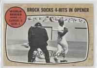 World Series - Game #1 - Brock Socks 4-Hits In Opener