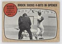 World Series - Game #1 - Brock Socks 4-Hits In Opener