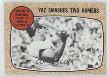 1968 Topps - [Base] #152 - World Series - Game #2 - Yaz Smashes Two Homers