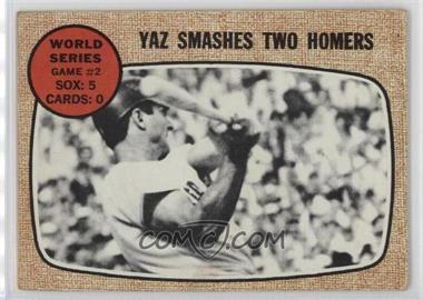 1968 Topps - [Base] #152 - World Series - Game #2 - Yaz Smashes Two Homers [Good to VG‑EX]