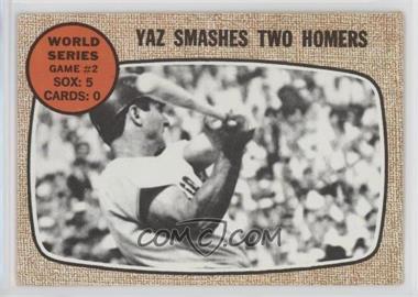 1968 Topps - [Base] #152 - World Series - Game #2 - Yaz Smashes Two Homers [Good to VG‑EX]