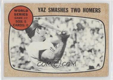 1968 Topps - [Base] #152 - World Series - Game #2 - Yaz Smashes Two Homers