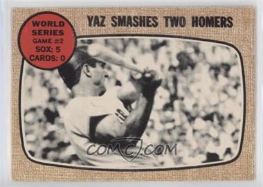 1968 Topps - [Base] #152 - World Series - Game #2 - Yaz Smashes Two Homers