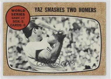 1968 Topps - [Base] #152 - World Series - Game #2 - Yaz Smashes Two Homers