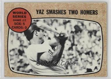 1968 Topps - [Base] #152 - World Series - Game #2 - Yaz Smashes Two Homers