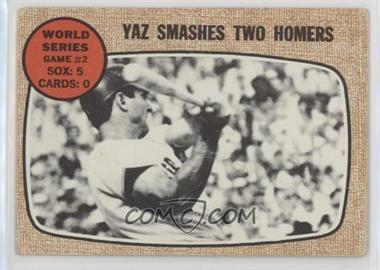 1968 Topps - [Base] #152 - World Series - Game #2 - Yaz Smashes Two Homers