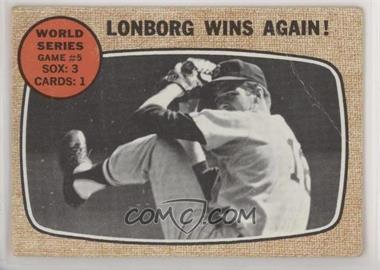 1968 Topps - [Base] #155 - World Series - Game #5 - Lonborg Wins Again! [Poor to Fair]