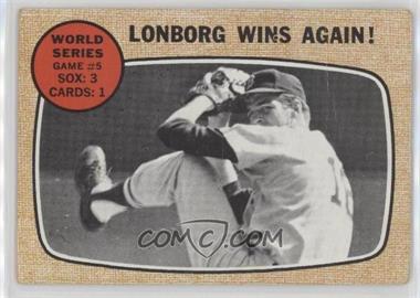 1968 Topps - [Base] #155 - World Series - Game #5 - Lonborg Wins Again! [Poor to Fair]