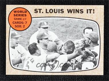 1968 Topps - [Base] #157 - World Series - Game #7 - St. Louis Wins It!