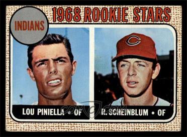 1968 Topps - [Base] #16 - 1968 Rookie Stars - Lou Piniella, Richie Scheinblum [VG]