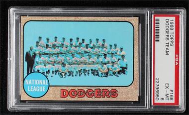 1968 Topps - [Base] #168 - Los Angeles Dodgers [PSA 6 EX‑MT]
