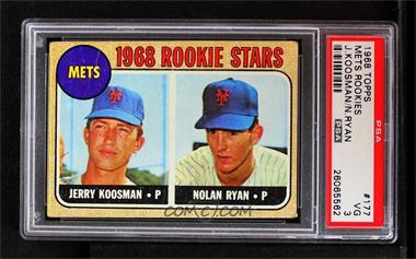 1968 Topps - [Base] #177 - 1968 Rookie Stars - Jerry Koosman, Nolan Ryan [PSA 3 VG]
