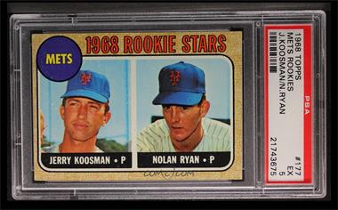 1968 Topps - [Base] #177 - 1968 Rookie Stars - Jerry Koosman, Nolan Ryan [PSA 5 EX]