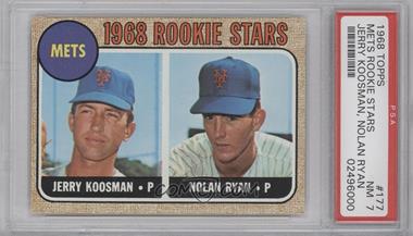 1968 Topps - [Base] #177 - 1968 Rookie Stars - Jerry Koosman, Nolan Ryan [PSA 7 NM]