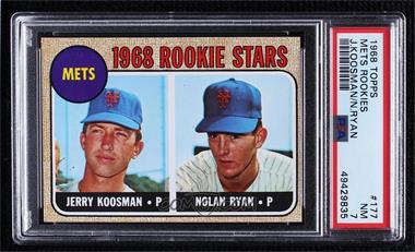 1968 Topps - [Base] #177 - 1968 Rookie Stars - Jerry Koosman, Nolan Ryan [PSA 7 NM]