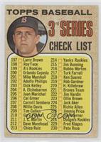 Checklist - 3rd Series (Carl Yastrzemski) (