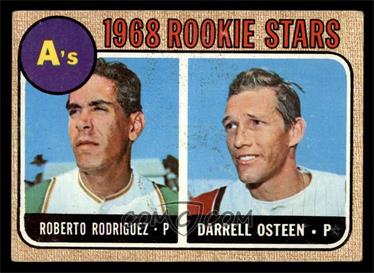 1968 Topps - [Base] #199 - 1968 Rookie Stars - Roberto Rodriguez, Darrell Osteen [VG]