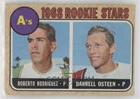 1968 Rookie Stars - Roberto Rodriguez, Darrell Osteen [COMC RCR Poor]