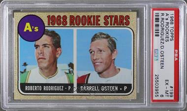 1968 Topps - [Base] #199 - 1968 Rookie Stars - Roberto Rodriguez, Darrell Osteen [PSA 6 EX‑MT]