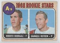 1968 Rookie Stars - Roberto Rodriguez, Darrell Osteen [Poor to Fair]