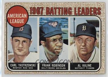 1968 Topps - [Base] #2 - League Leaders - Carl Yastrzemski, Frank Robinson, Al Kaline [Good to VG‑EX]