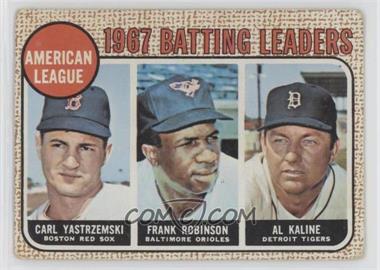 1968 Topps - [Base] #2 - League Leaders - Carl Yastrzemski, Frank Robinson, Al Kaline [Good to VG‑EX]