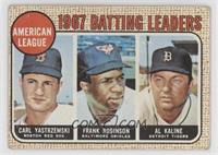 League Leaders - Carl Yastrzemski, Frank Robinson, Al Kaline