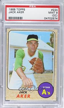 1968 Topps - [Base] #224 - Jack Aker [PSA 9 MINT (OC)]