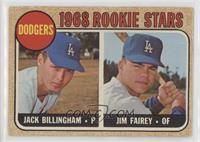 1968 Rookie Stars - Jack Billingham, Jim Fairey [Poor to Fair]